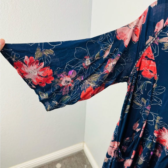 Free People Eyes On You Printed Dress in Navy size 6 - Picture 5 of 10